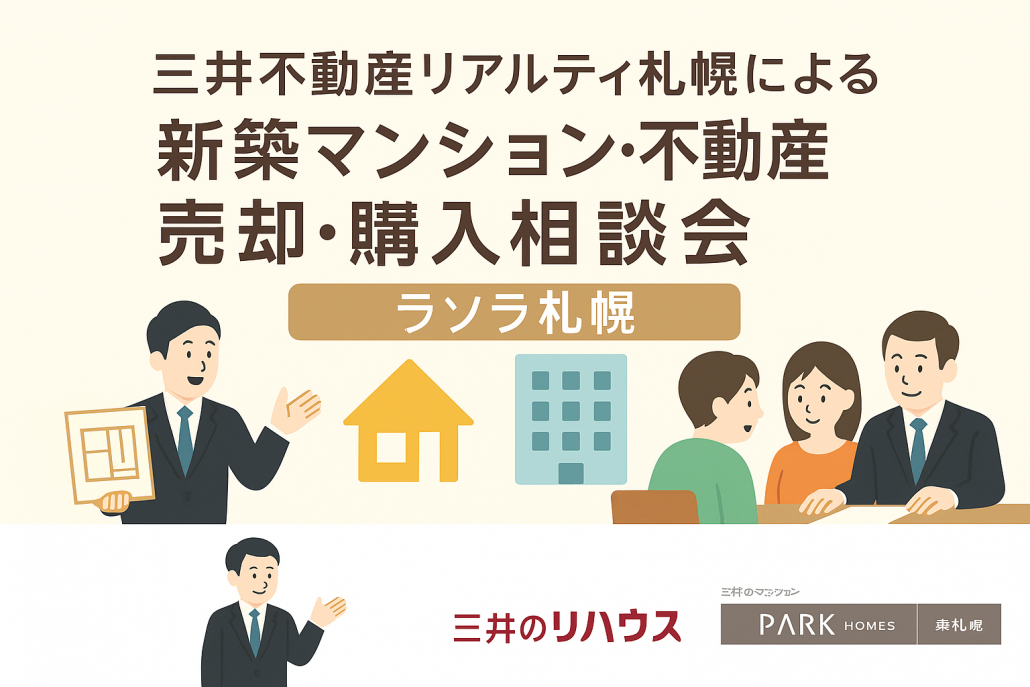 【無料開催】三井不動産リアルティ札幌による新築マンション相談会・不動産売却・購入|ラソラ札幌